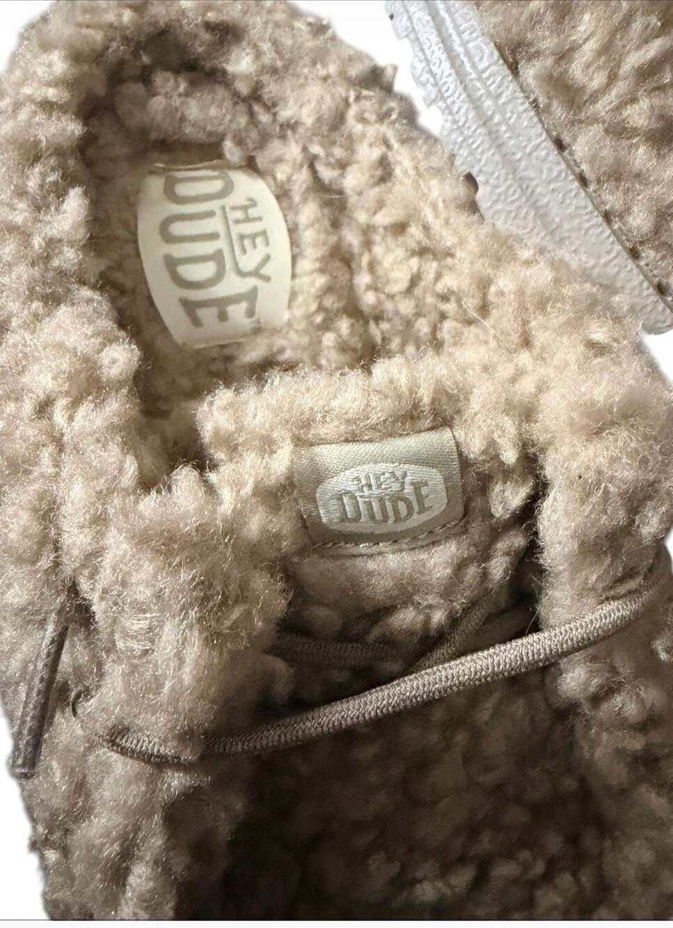 HEYDUDE Women's Wendy Slipper Cozy Timber Wolf Size 6 - Picture 8 of 9